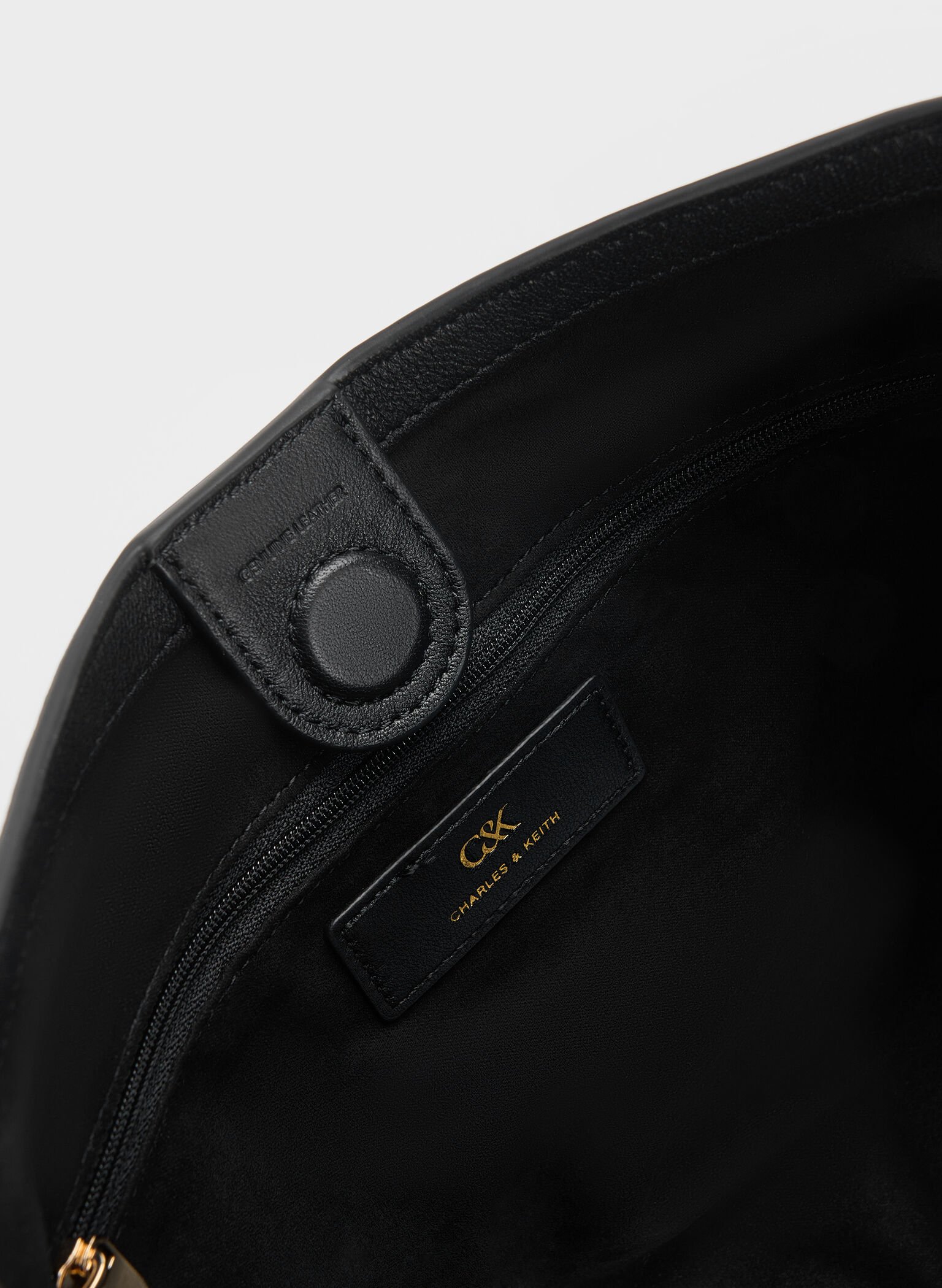 Gabine Leather Belted Hobo Bag, Black, hi-res