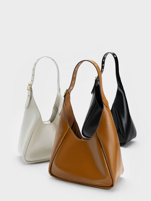 Buzz Hobo Bag, White, hi-res