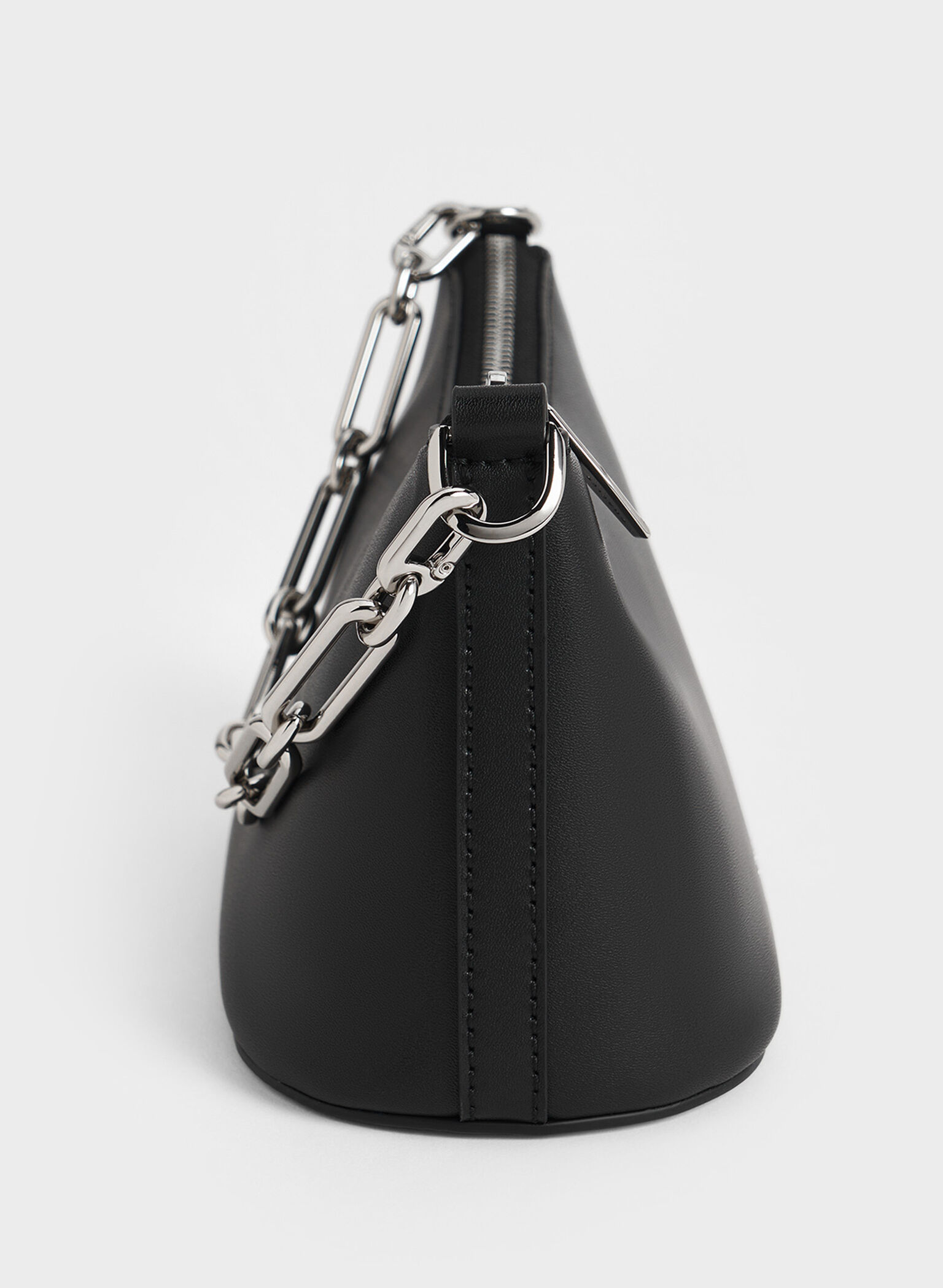 Robyn Elongated Chain-Handle Bag, Noir, hi-res