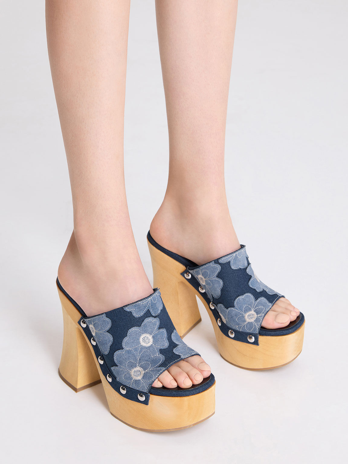 Floral clogs hot sale