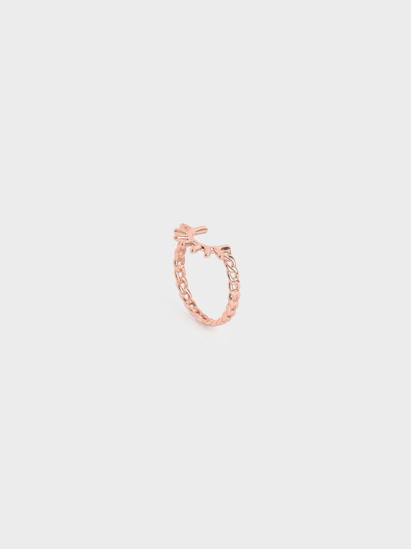 Chain Link Ring, Rose Gold, hi-res