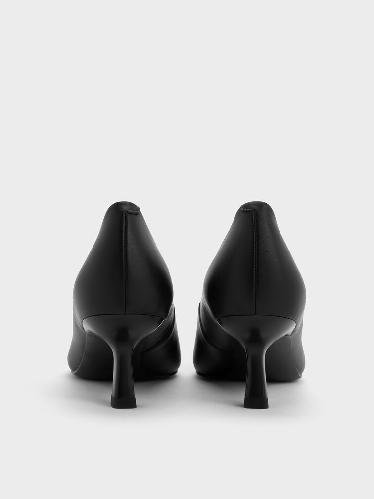 Emmy Pointed Kitten Heel Pumps, Black, hi-res