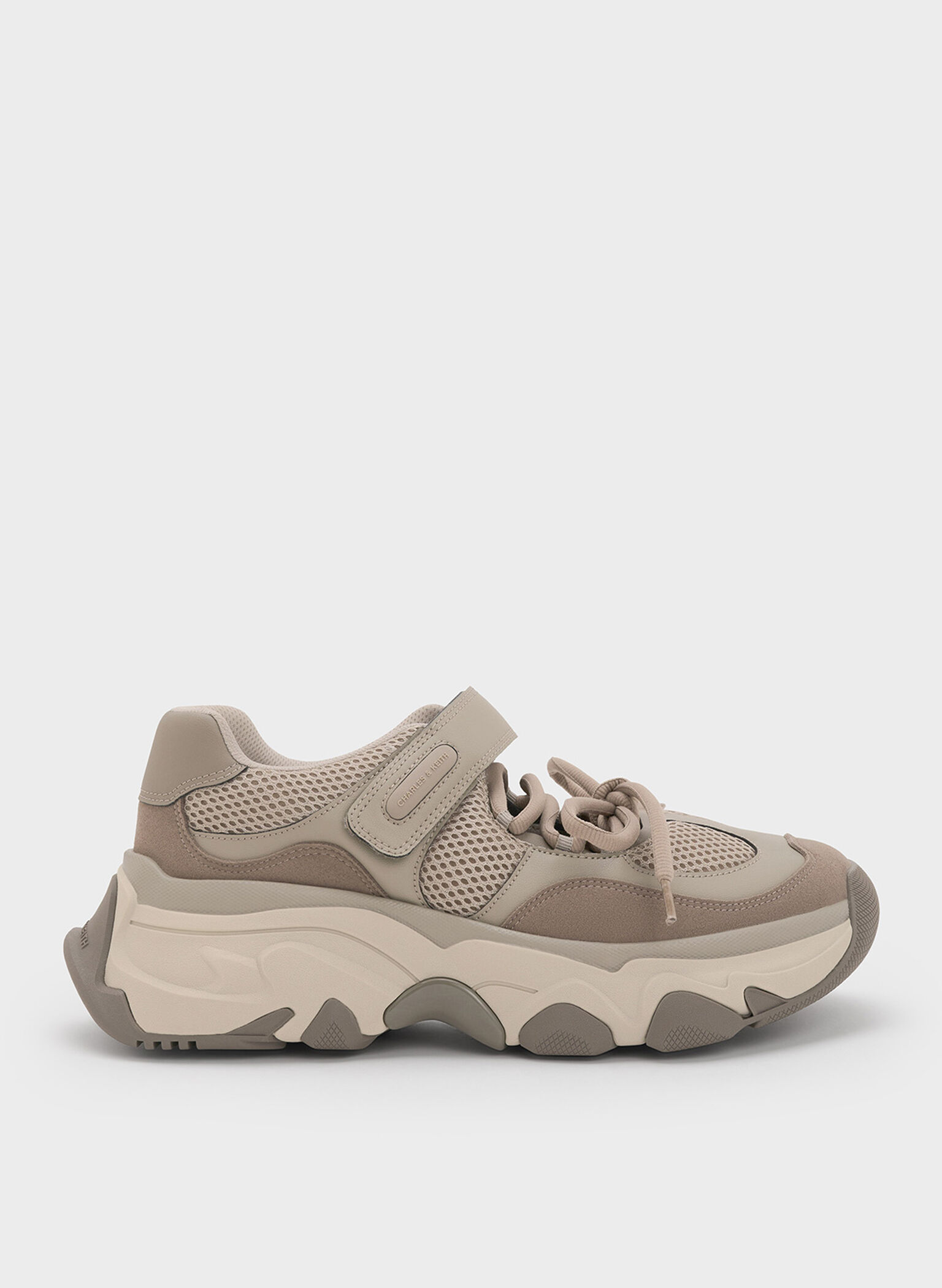 Gaskell Mesh Mary Jane Sneakers, Taupe, hi-res