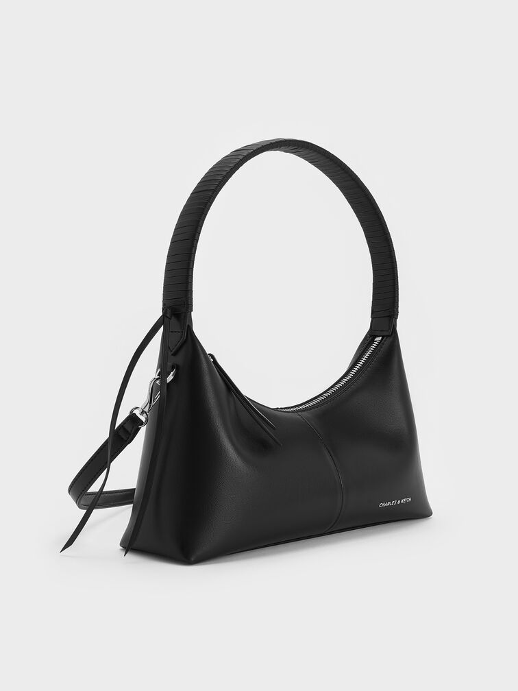 Simone Shoulder Bag, Noir, hi-res