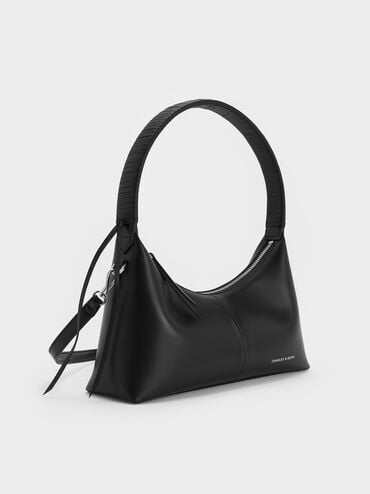 Simone Shoulder Bag, Noir, hi-res