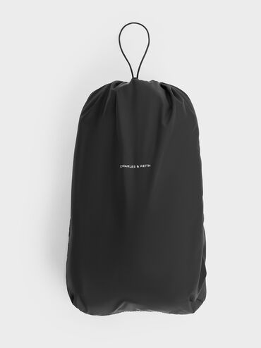 Errya Nylon Quilted Puffy Tote Bag, Jet Black, hi-res