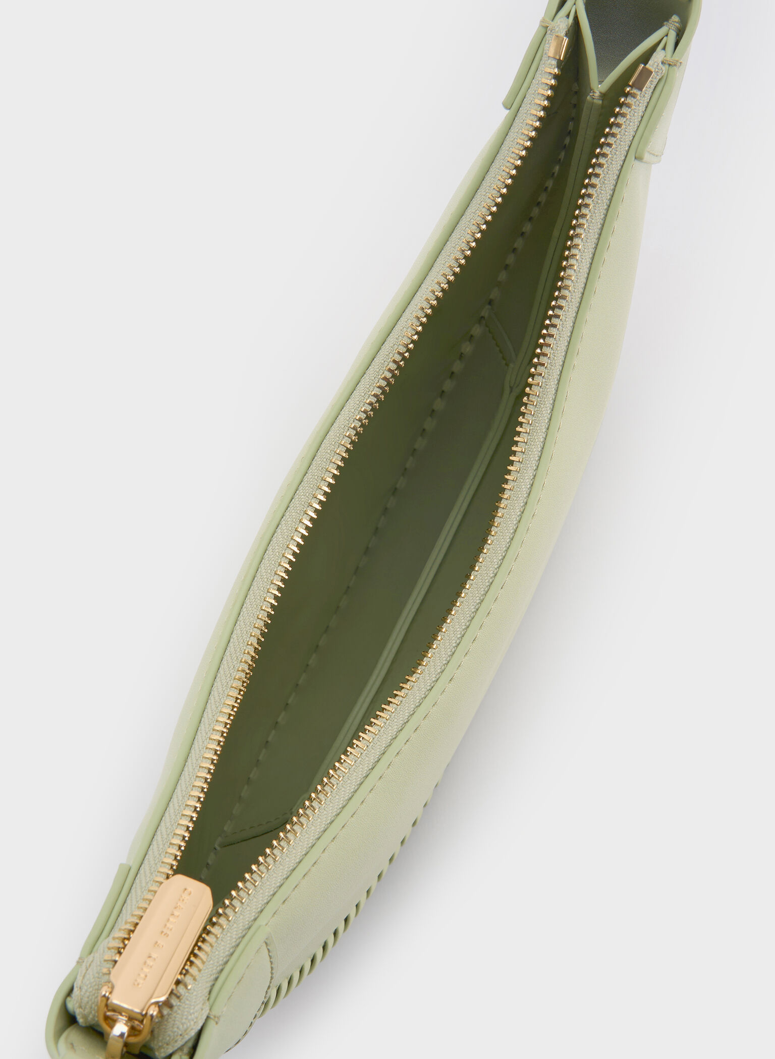 Blume Braided Curved Hobo Bag, Matcha Green, hi-res
