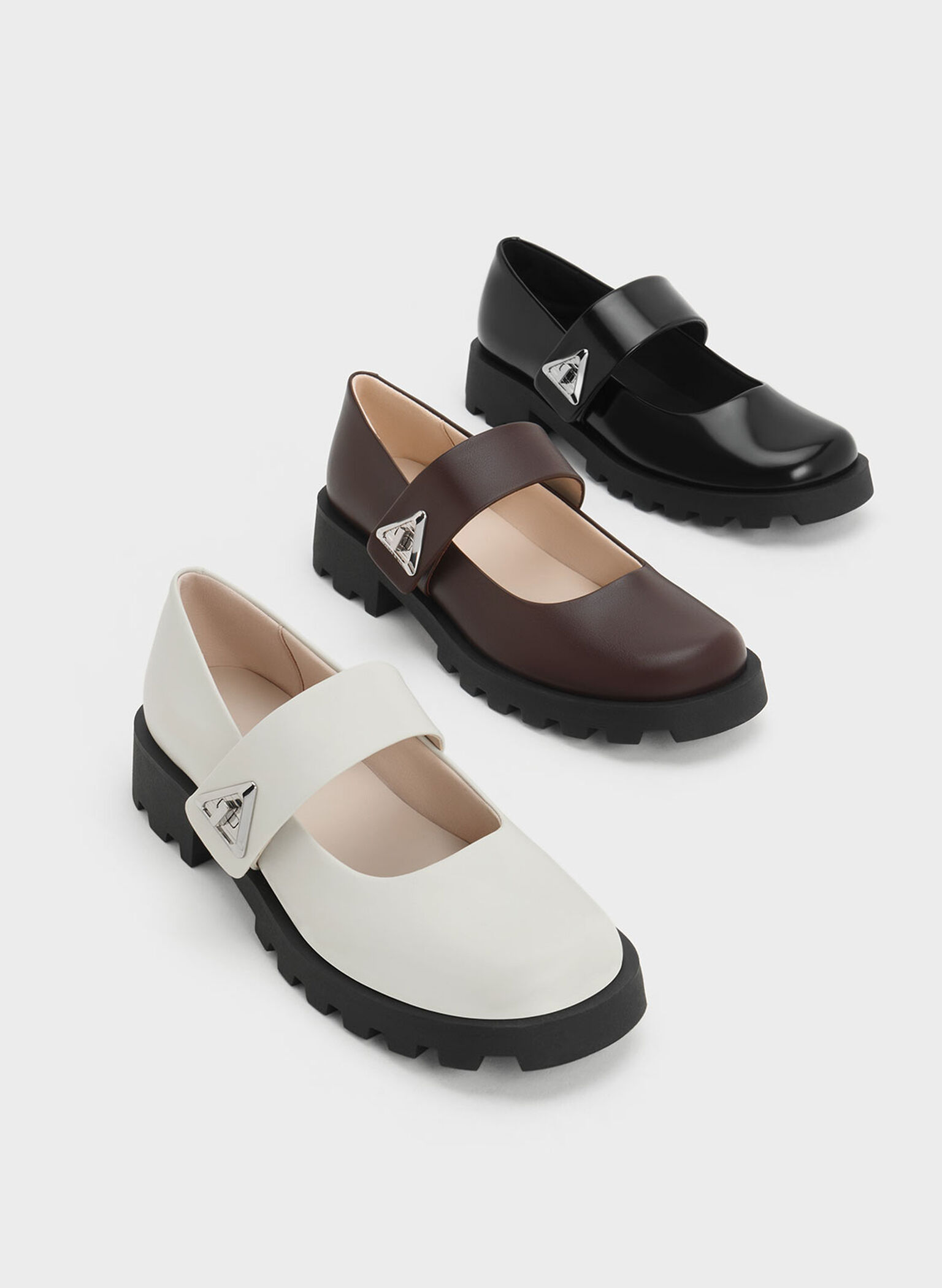 Trice Metallic Accent Mary Janes, Chalk, hi-res