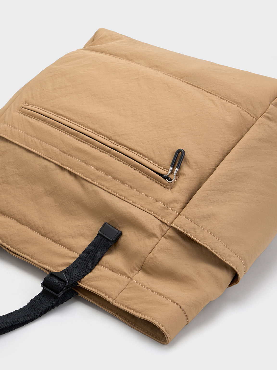 Nylon tote discount bag with zipper