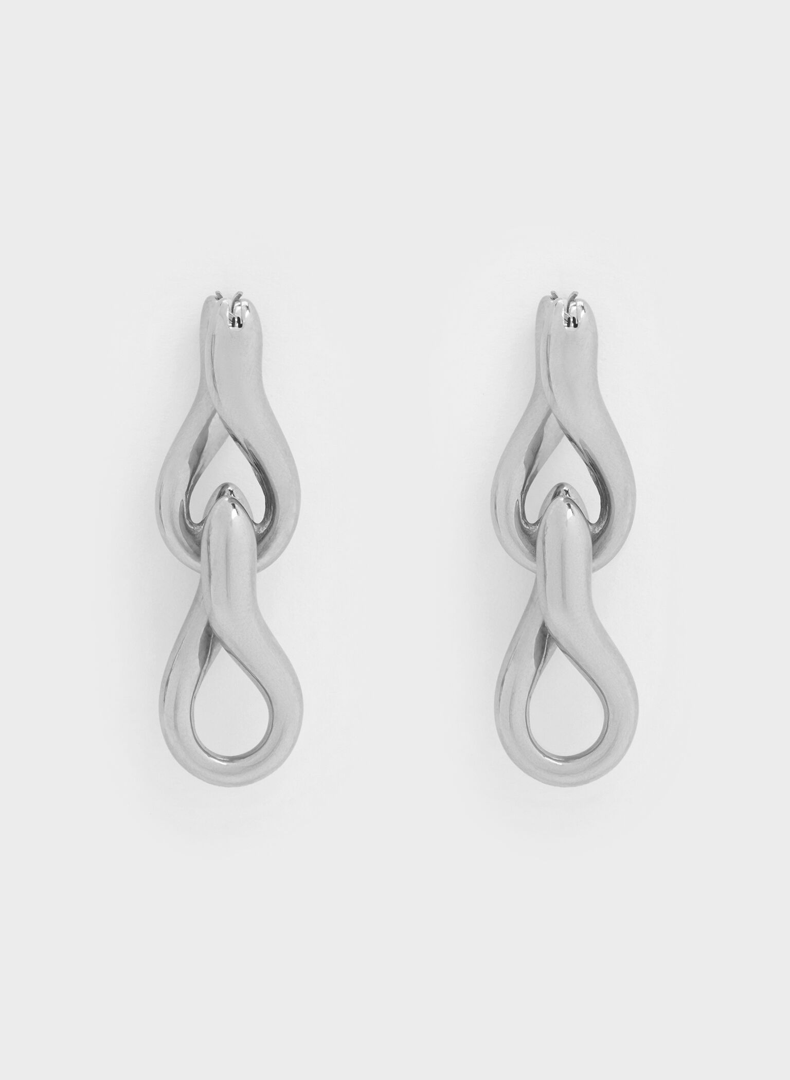 Kris Chain-Link Drop Earrings, Silver, hi-res