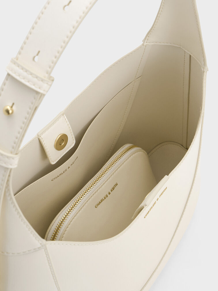 Sigrid Hobo Bag, Cream, hi-res