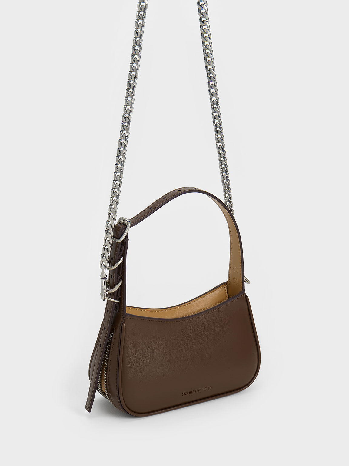 Mini Rebel Hobo Bag Dark Brown