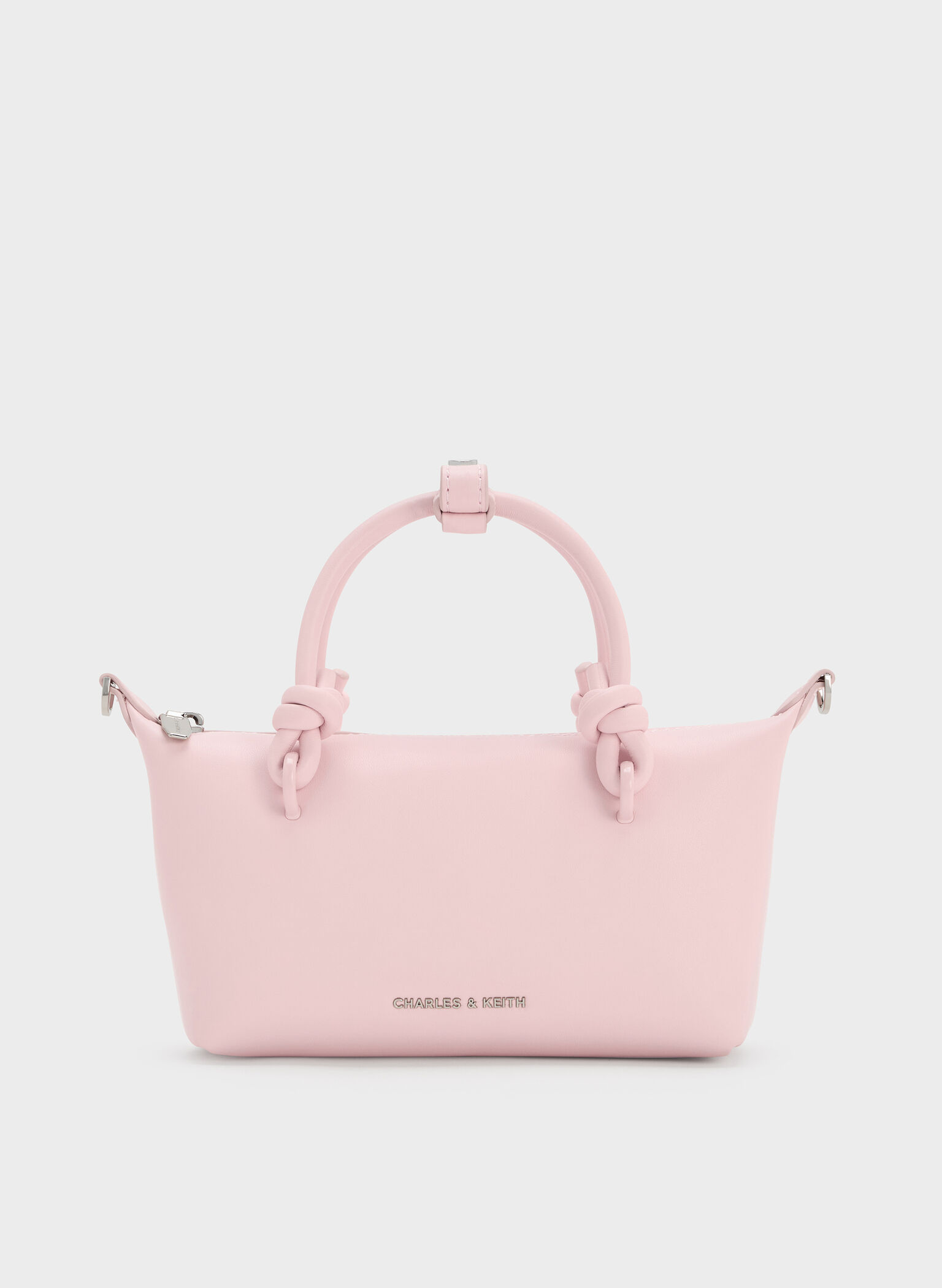 Sammie Knotted-Handle Tote Bag, Cotton Candy Pink, hi-res