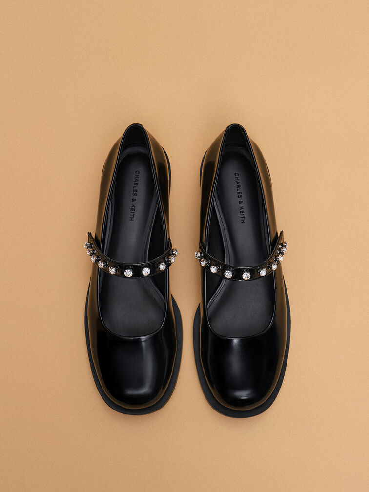 Gem-Encrusted Mary Janes, Black Box, hi-res