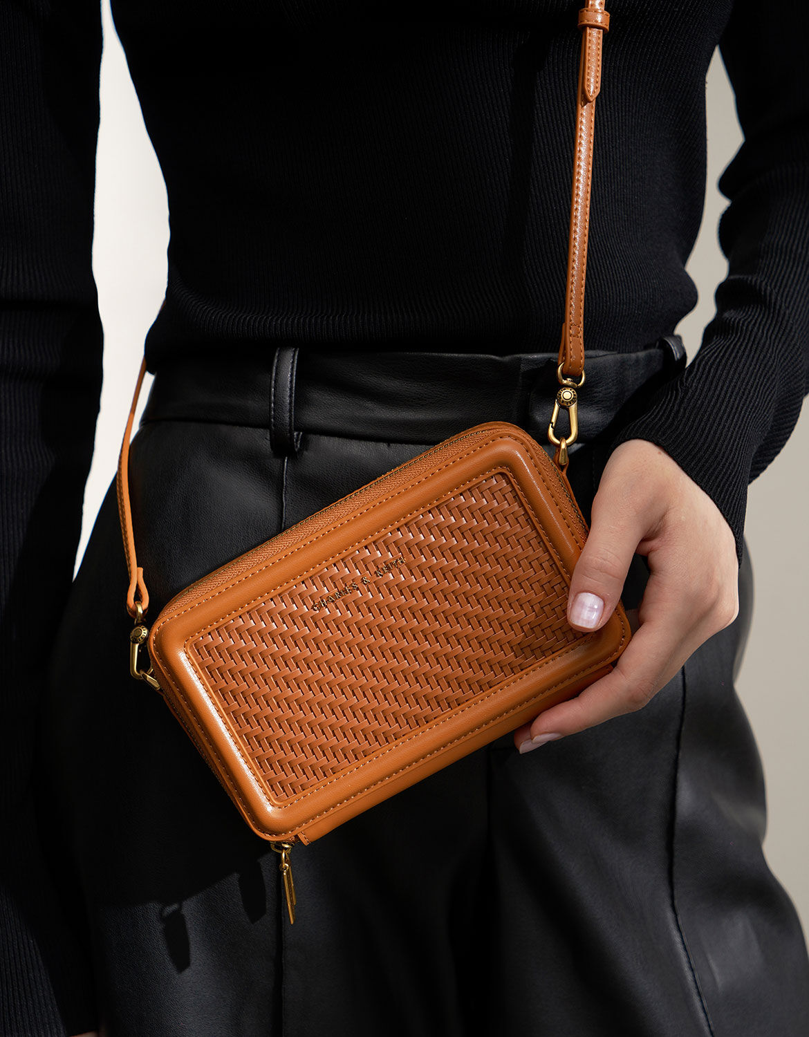 charles and keith red wallet