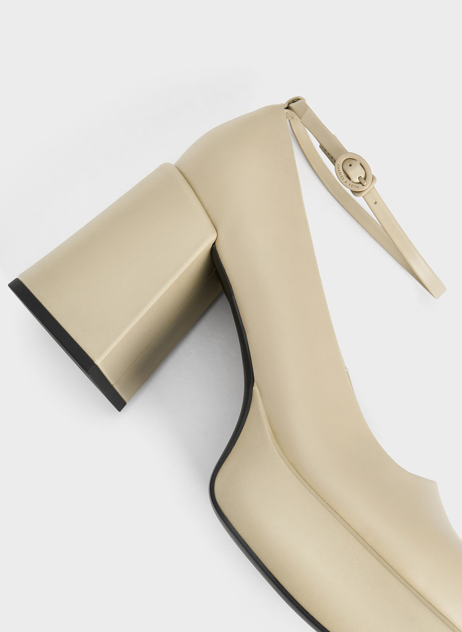 Monique Ankle-Strap Platform Pumps, Chalk, hi-res