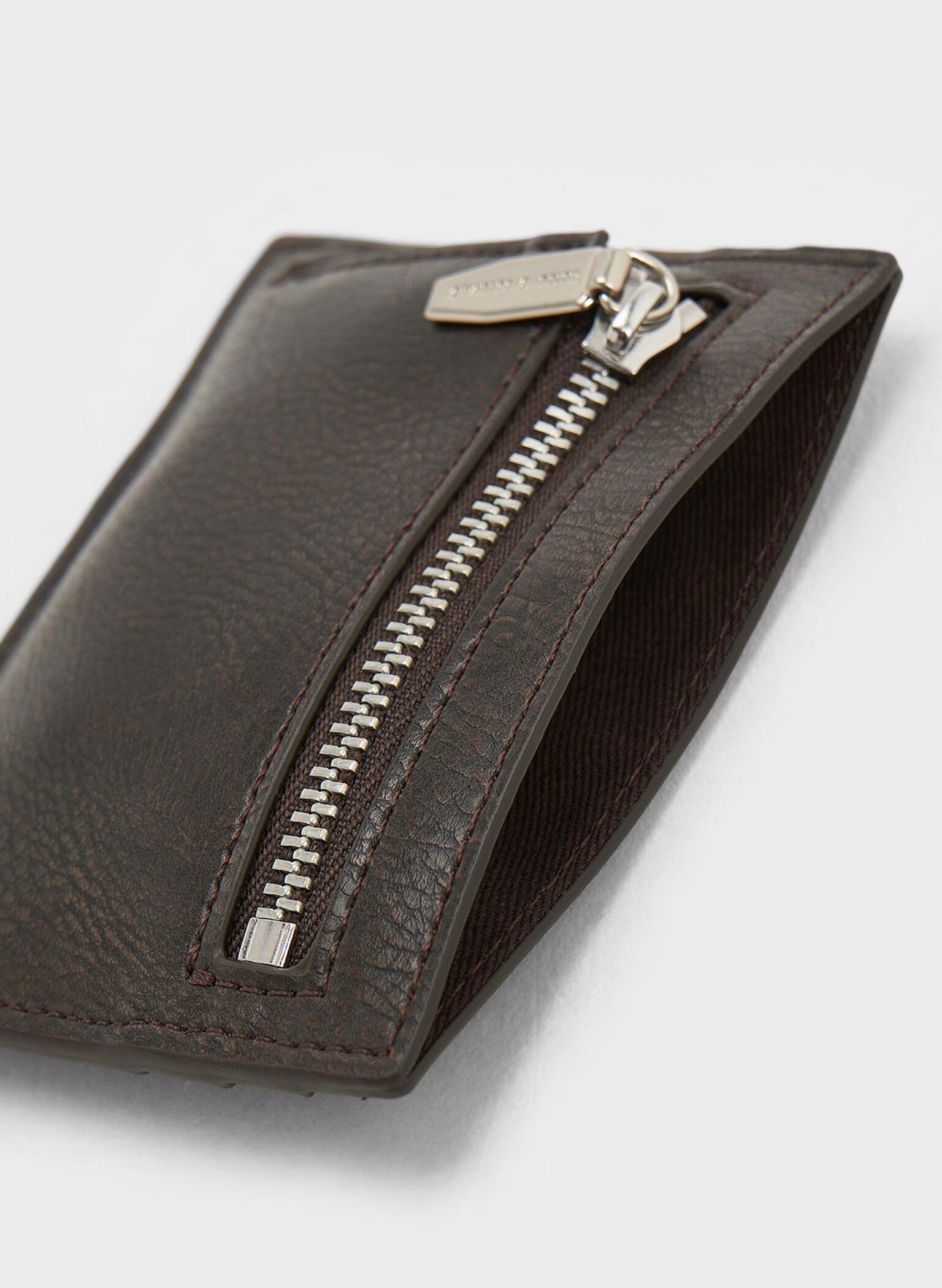 Carli Multi-Slot Card Holder, Dark Brown, hi-res