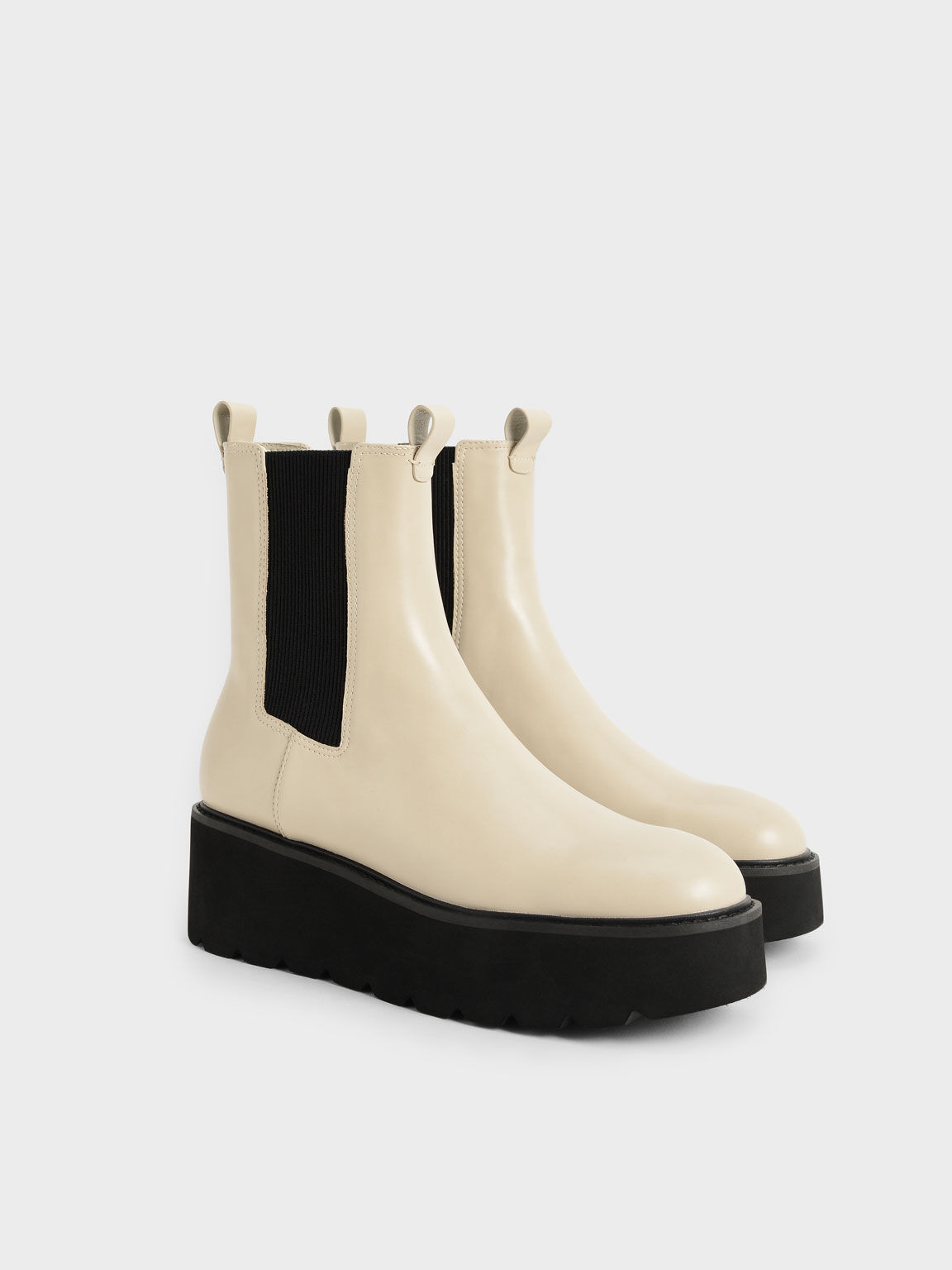 Platform Chelsea Boots, Sand, hi-res