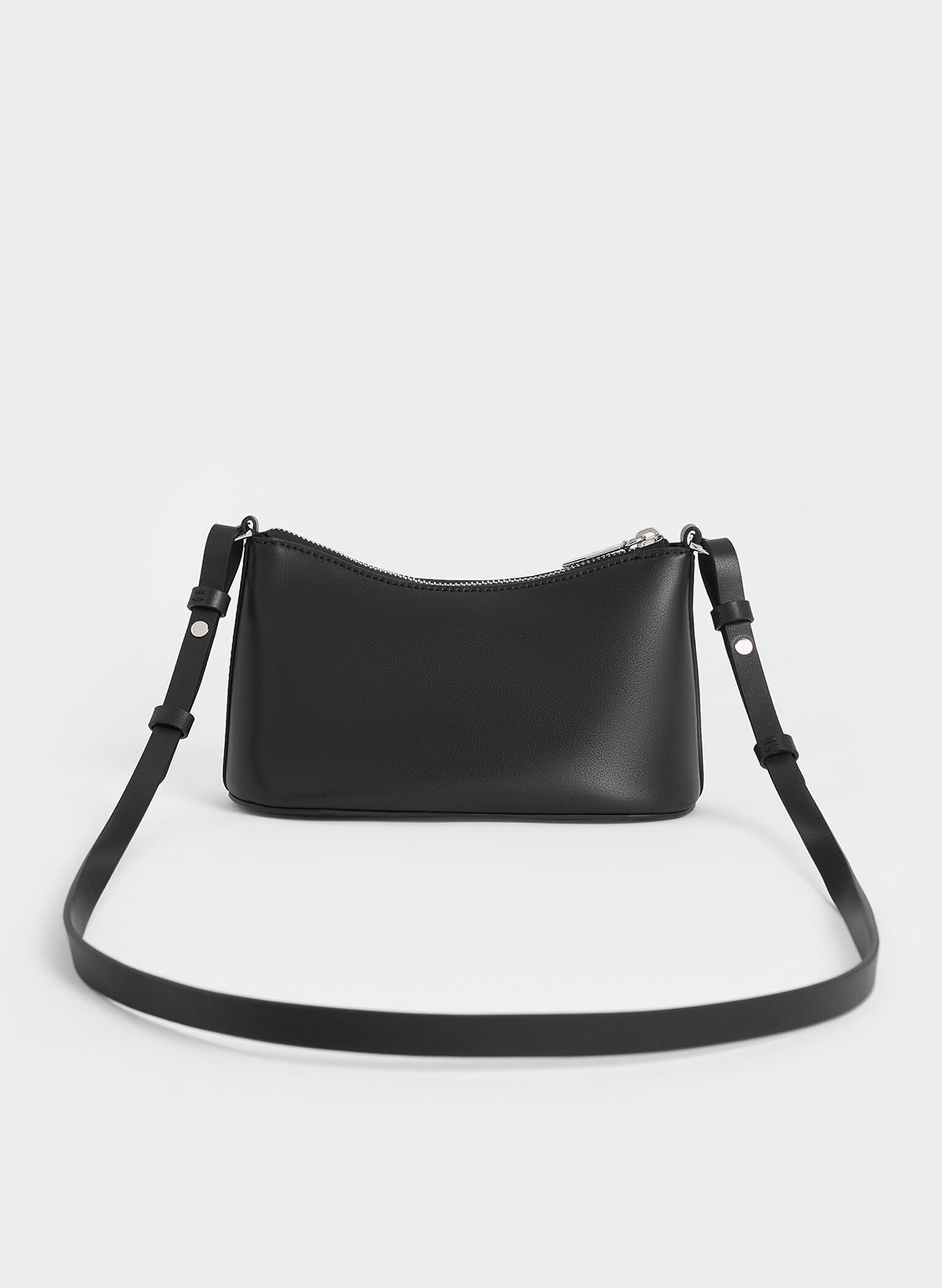 Robyn Elongated Chain-Handle Bag, Noir, hi-res