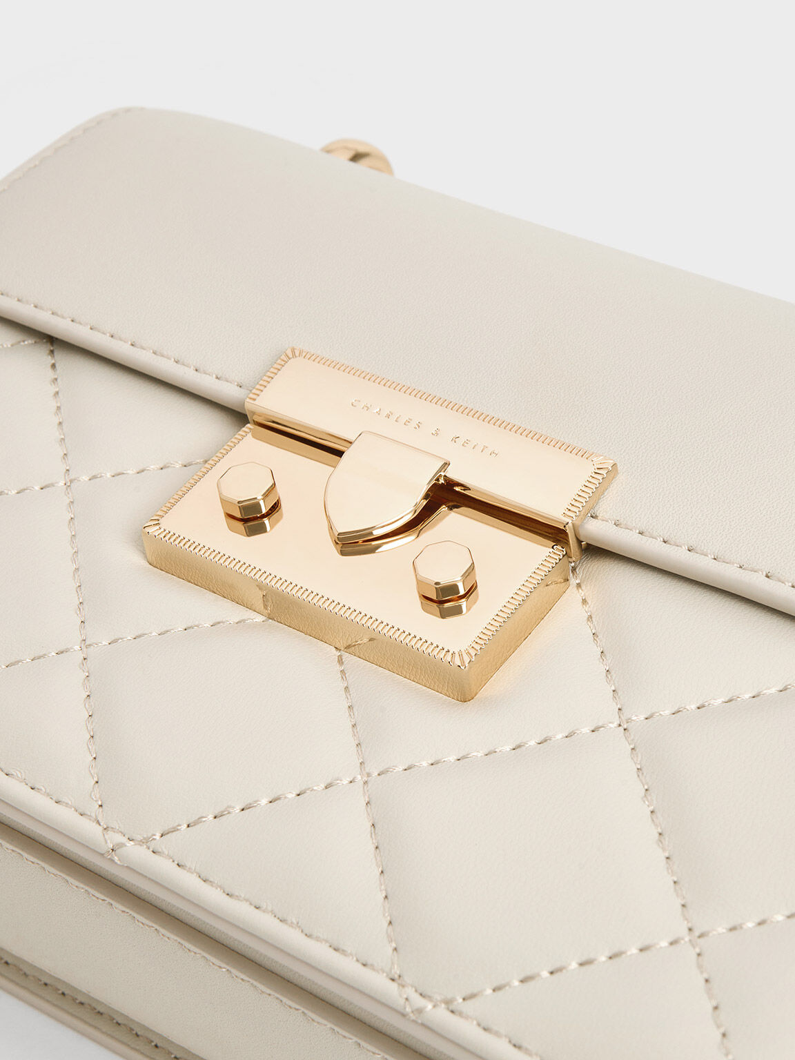 Charles and keith hot sale push lock shoulder bag