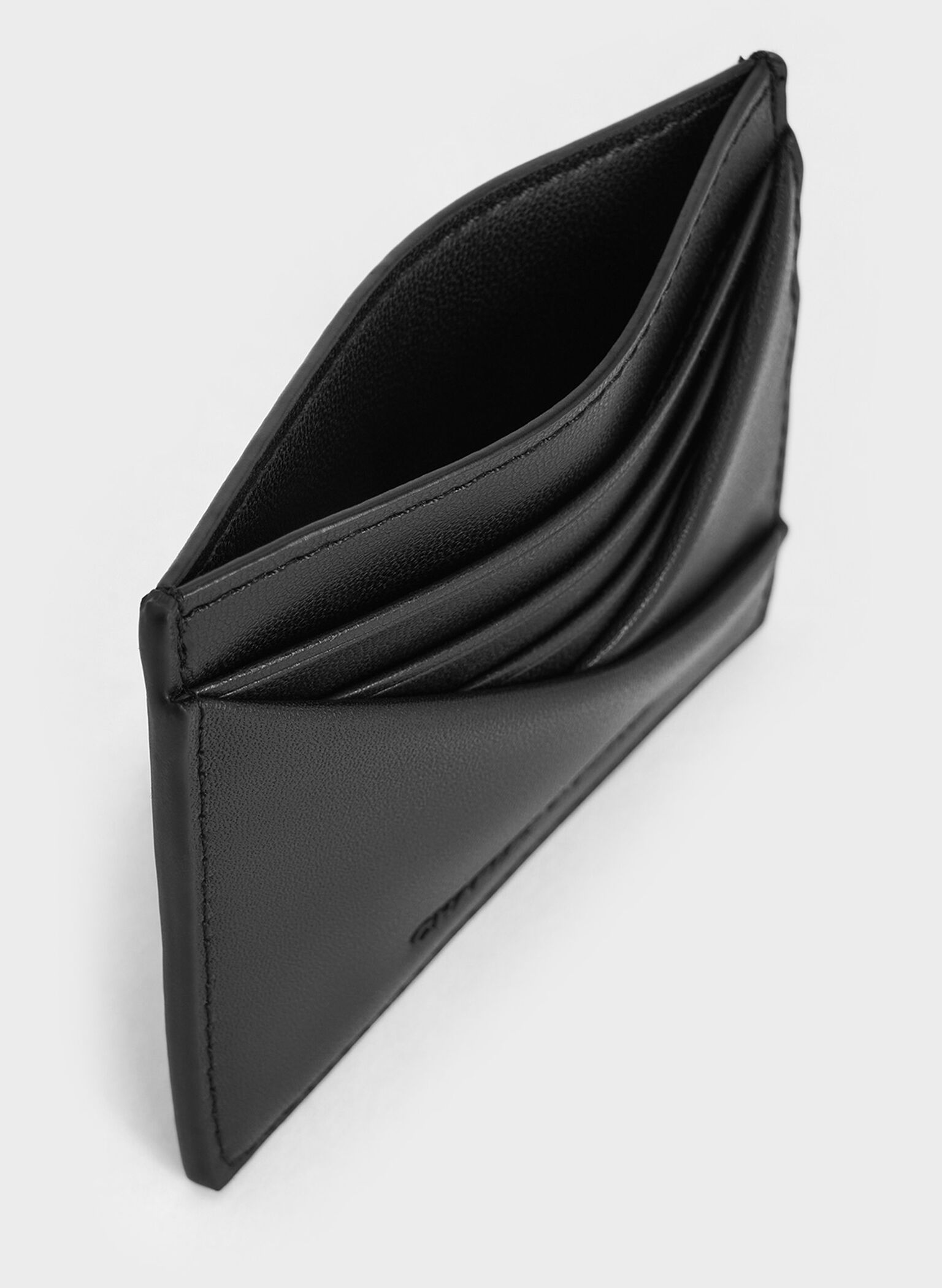 Midori Geometric Card Holder, Jet Black, hi-res