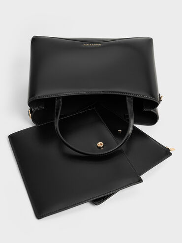 Sybill Tote Bag, Black, hi-res