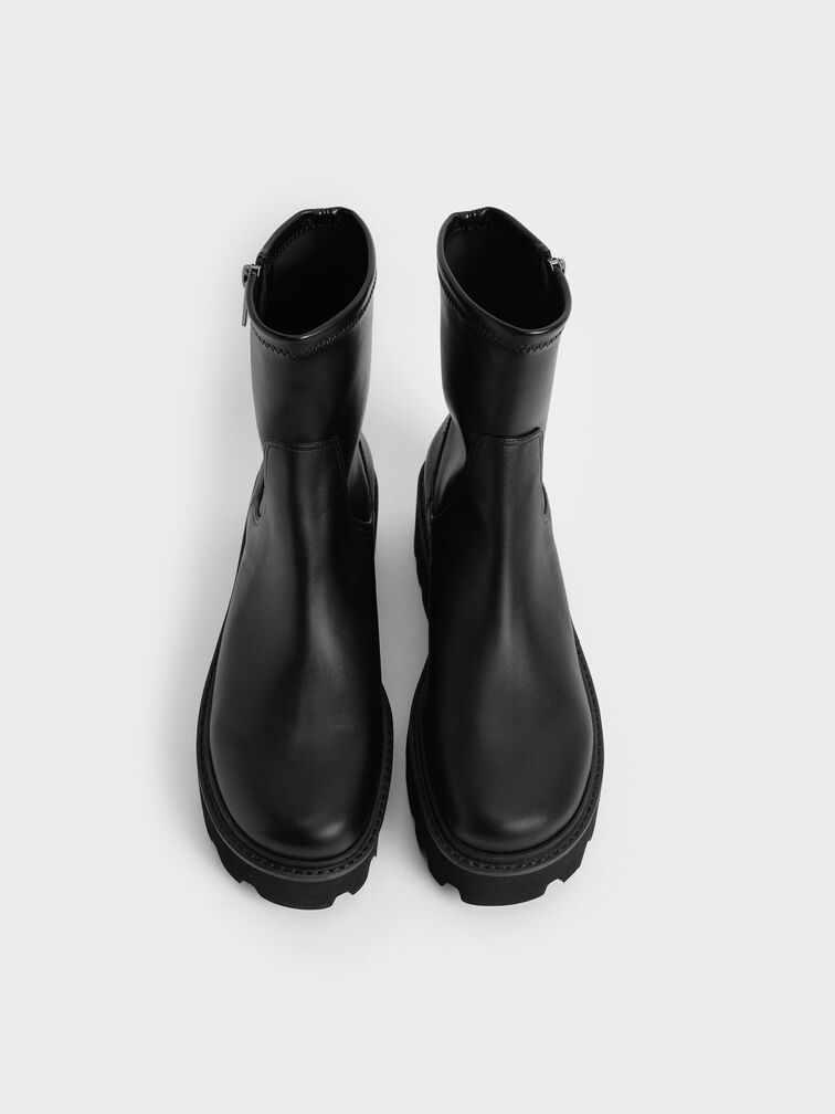 Imogen Side-Zip Ankle Boots, Black, hi-res