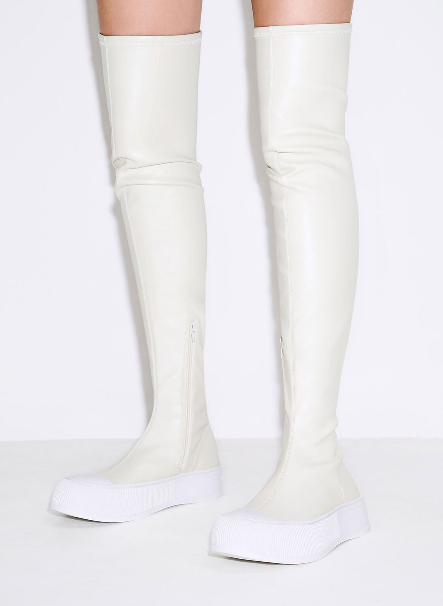 Harrianna Thigh-High Boots, Chalk, hi-res