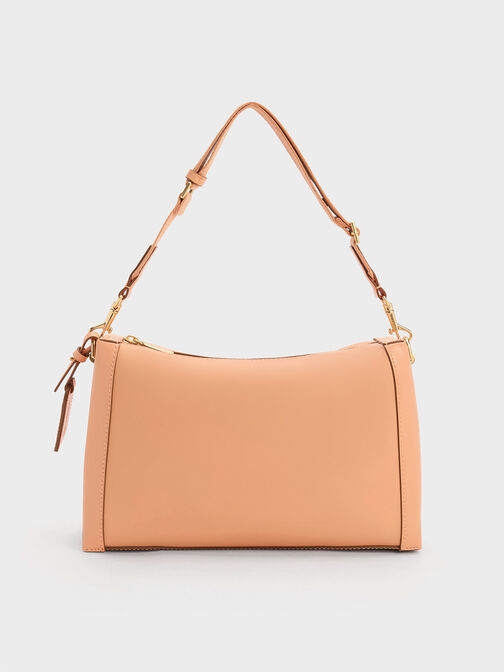 Cordele Slouchy Shoulder Bag, Orange, hi-res
