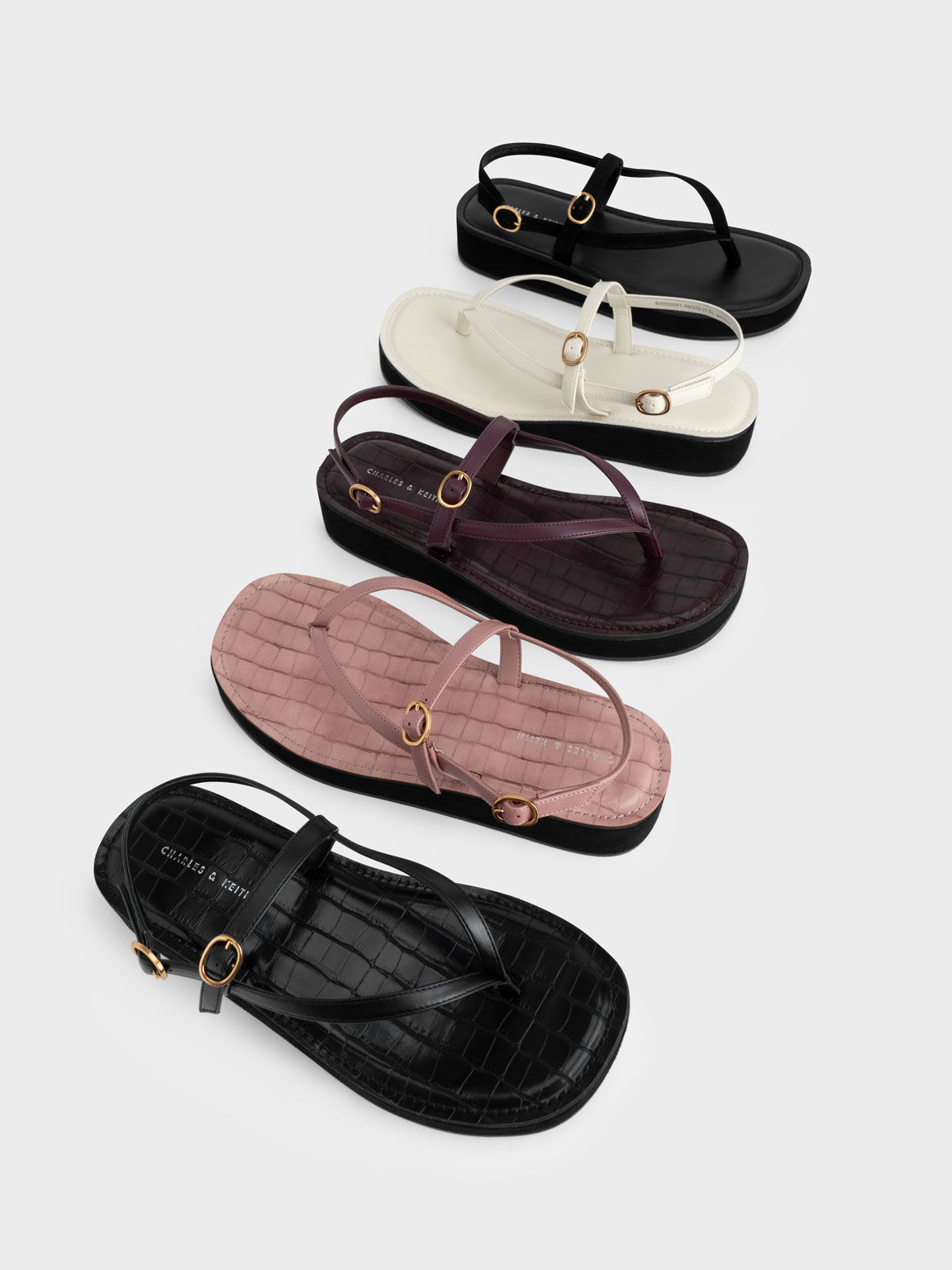 Slip on best sale thong sandals