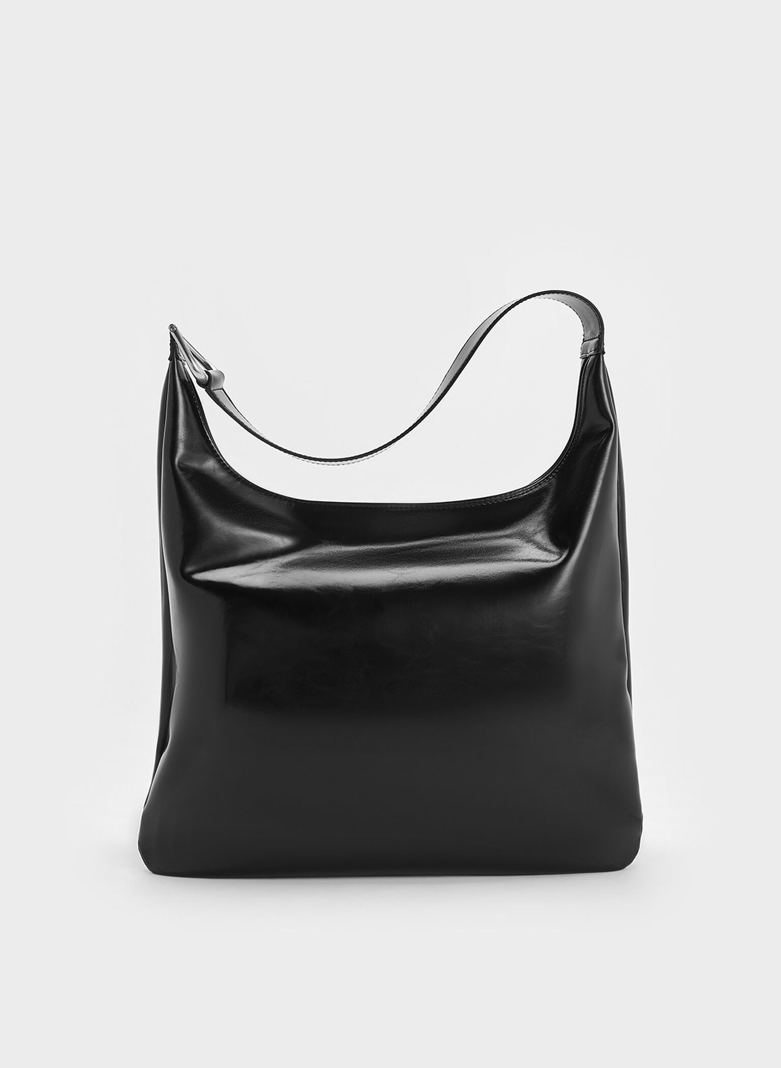 Lumen Slouchy Hobo Bag, Noir, hi-res