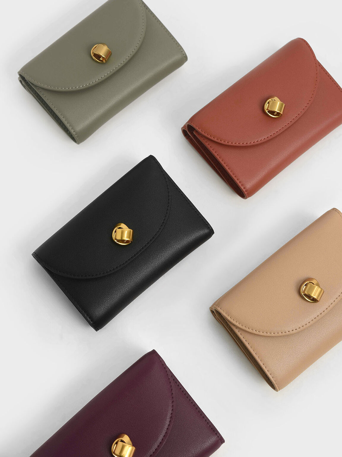 Black Mini  Front Flap Wallet  CHARLES  KEITH  UK