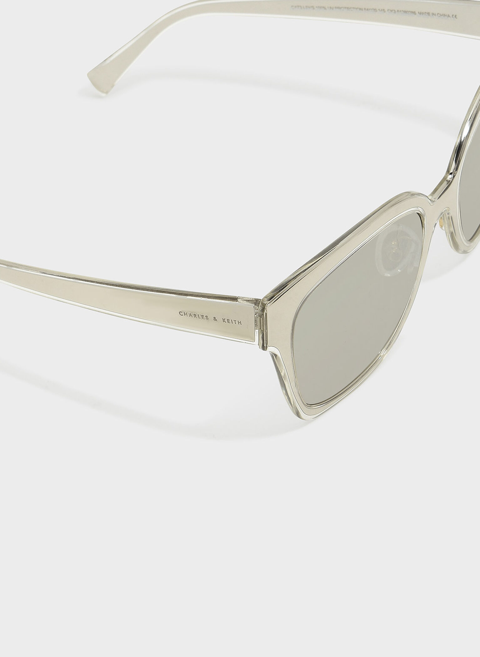 Square Frame Eyewear, Silver, hi-res
