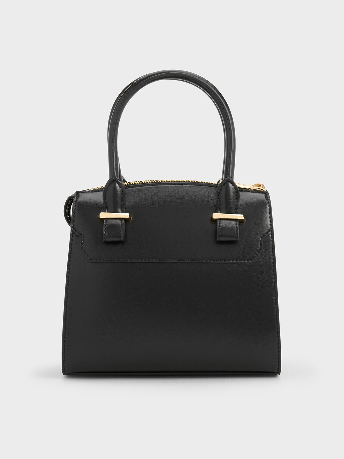 Temmie Structured Tote Bag Black