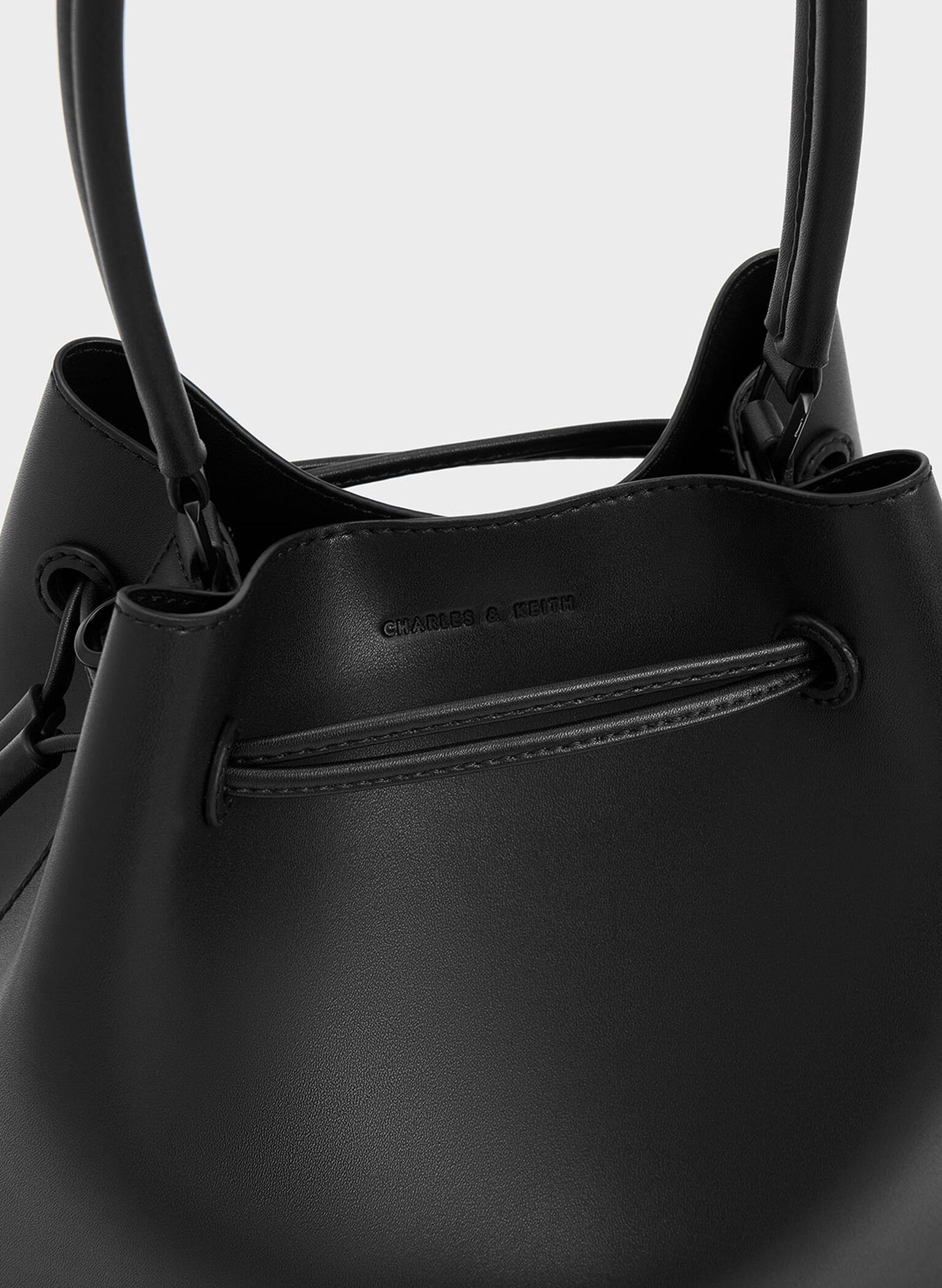 Bellamy Drawstring Hobo Bag, Jet Black, hi-res