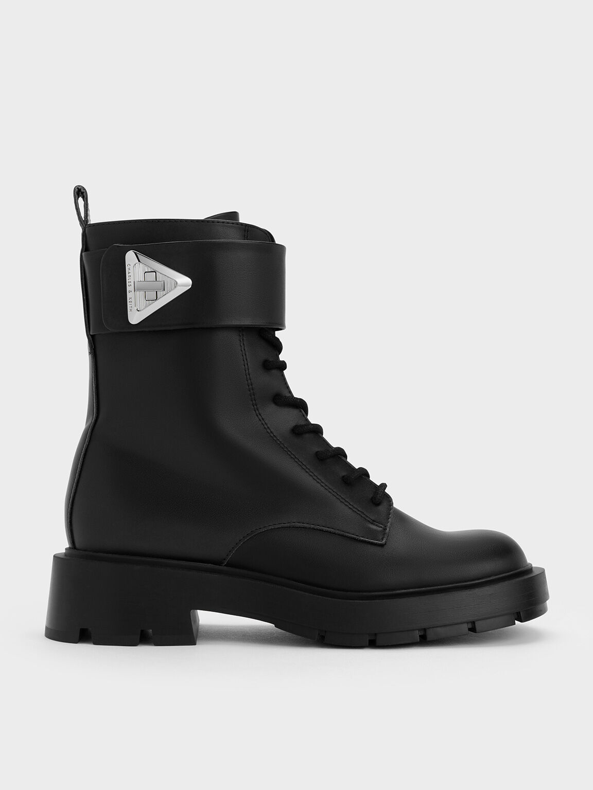Trice Metallic Accent Ankle Boots Black