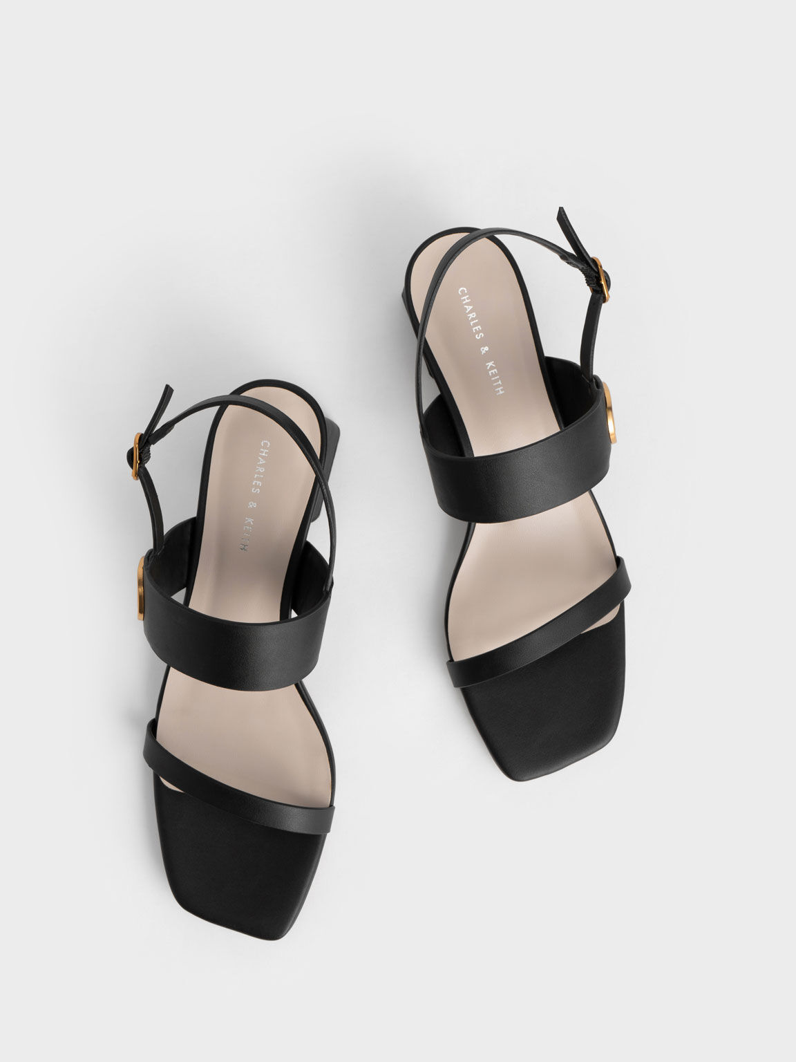 Black flip flop heels sale