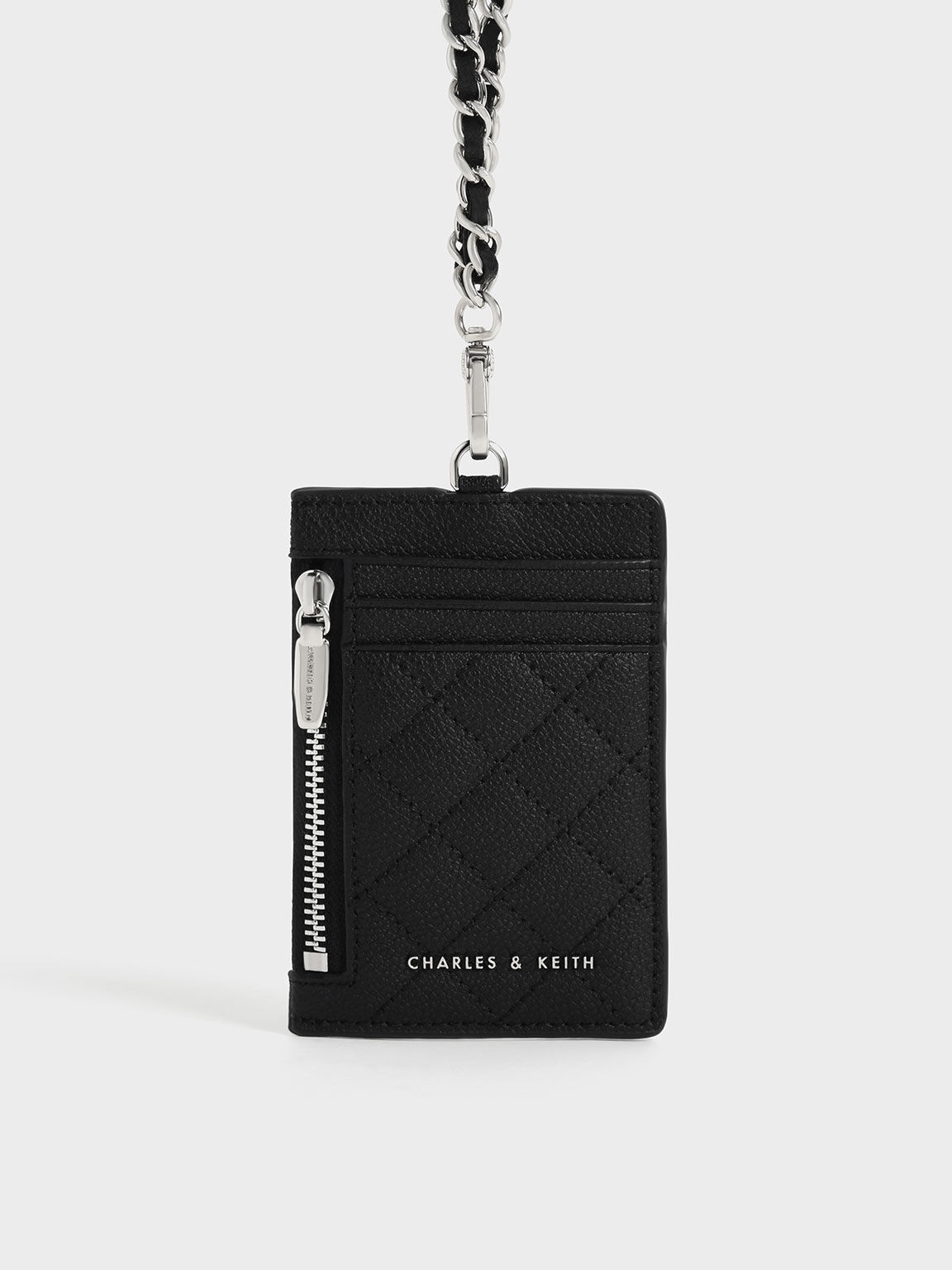 Braided Strap Card Holder Black