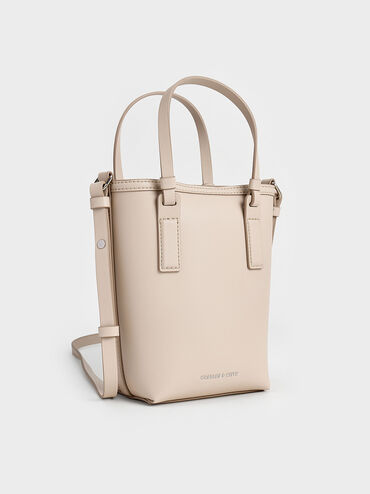 Noelle Elongated Tote, Ivory, hi-res