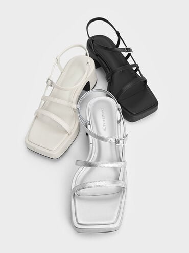 Selene Strappy Sandals, Chalk, hi-res