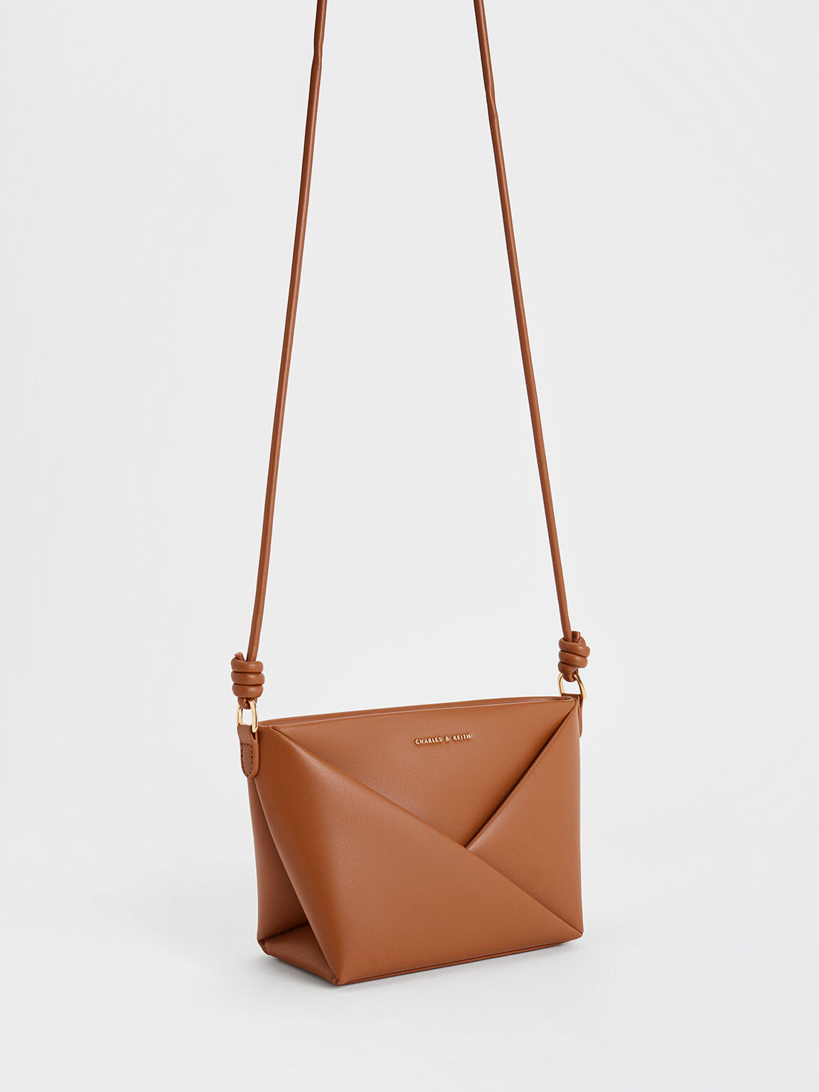 Midori Geometric Crossbody Bag Tan