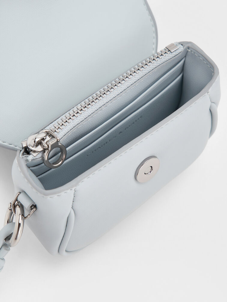 Sammie Knotted-Strap Wristlet, Sea Salt Blue, hi-res