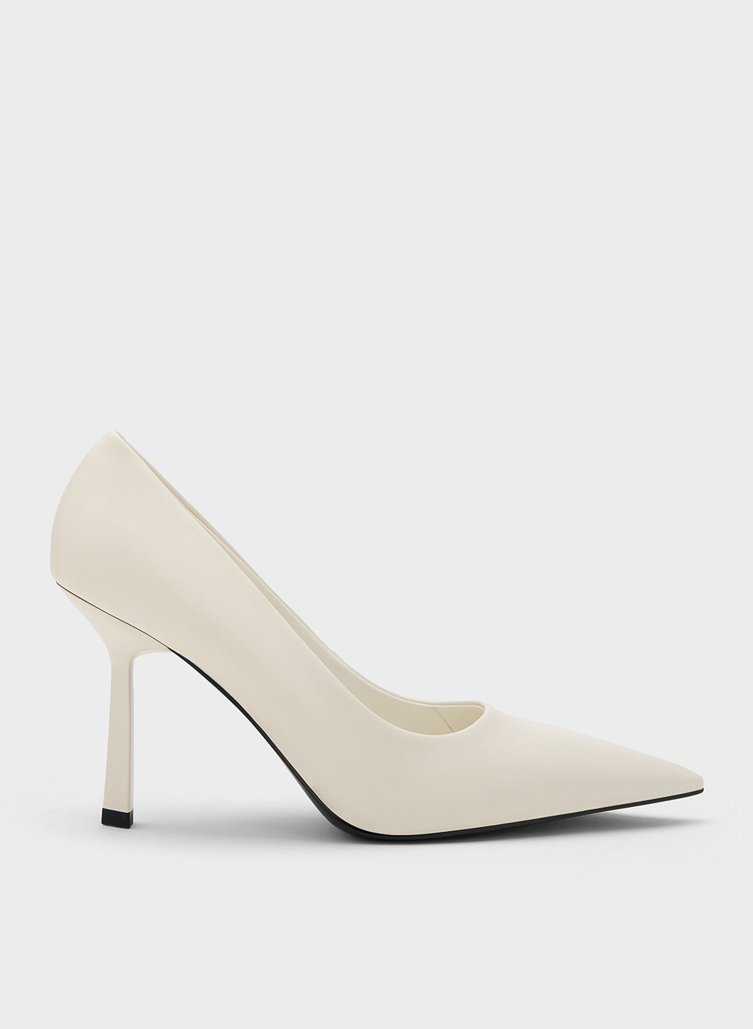 Pointed-Toe Pumps, Cream, hi-res