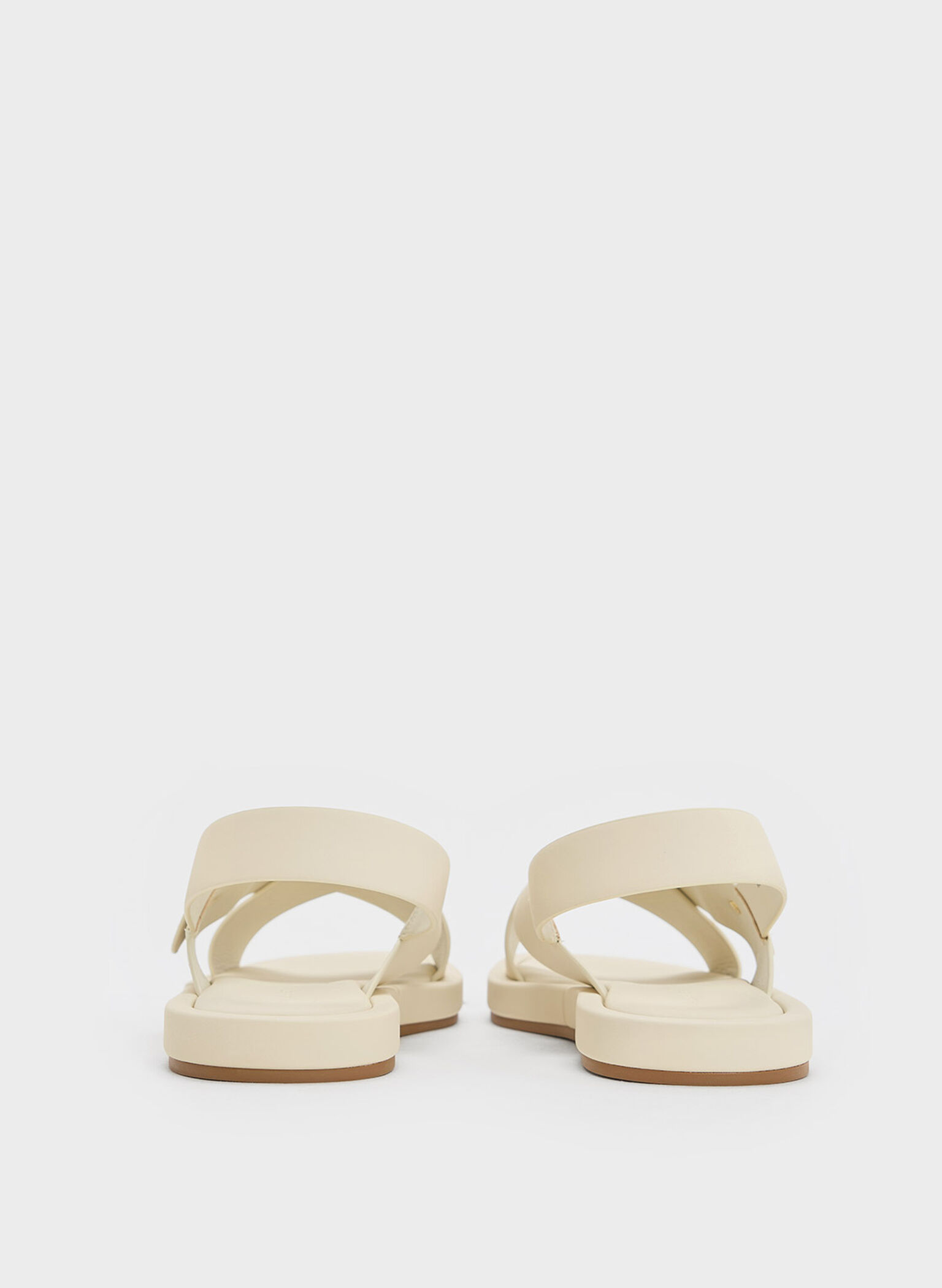 Audra Crossover-Strap Slingback Sandals, Chalk, hi-res