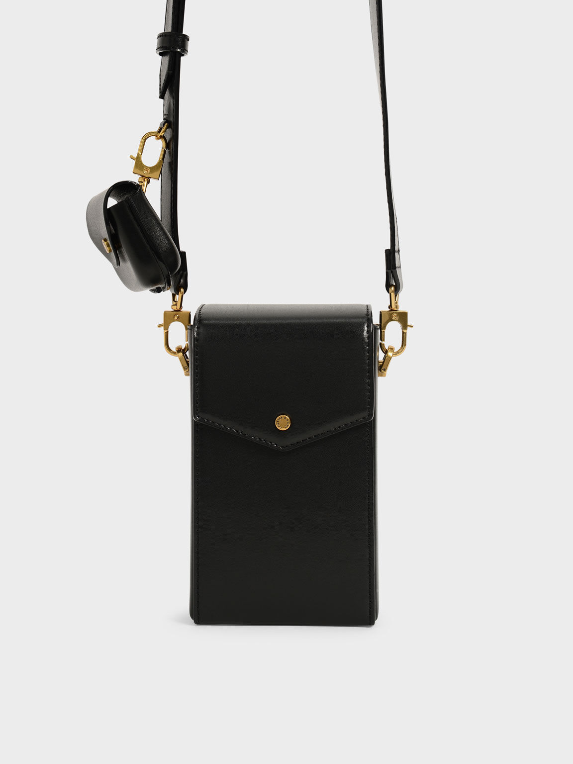 Charles and keith black crossbody shop bag