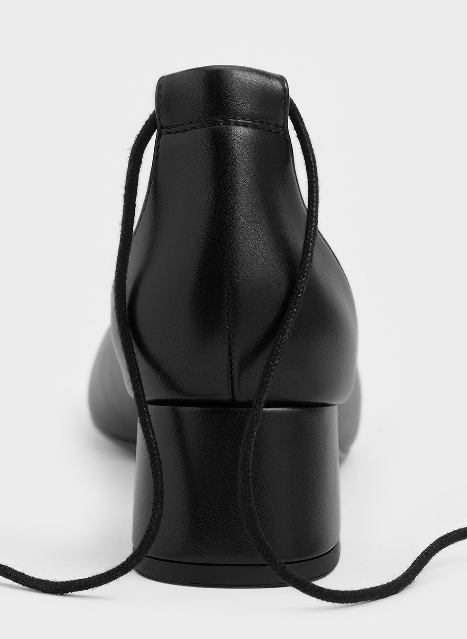 Lace-Up Tie-Around D'Orsay Pumps, Black, hi-res