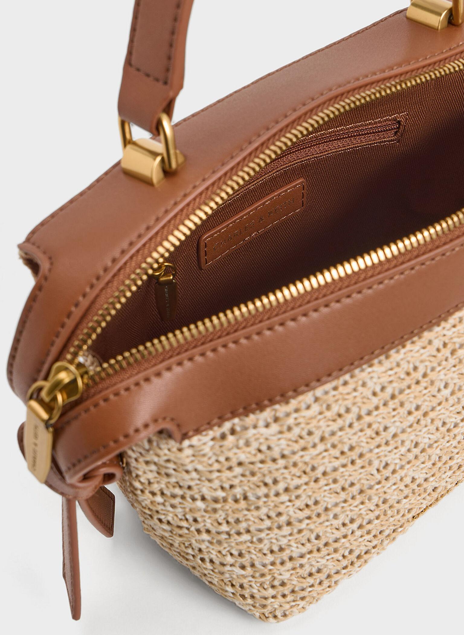 Aurelie Raffia Knotted Top Handle Bag, Multi, hi-res