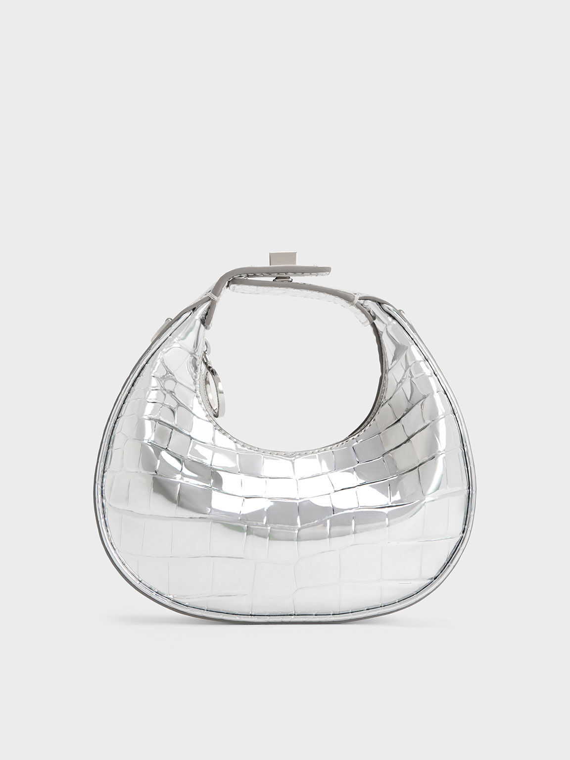 Silver discount croc bag
