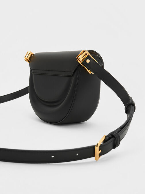 Koa Half-Moon Saddle Bag, Black, hi-res