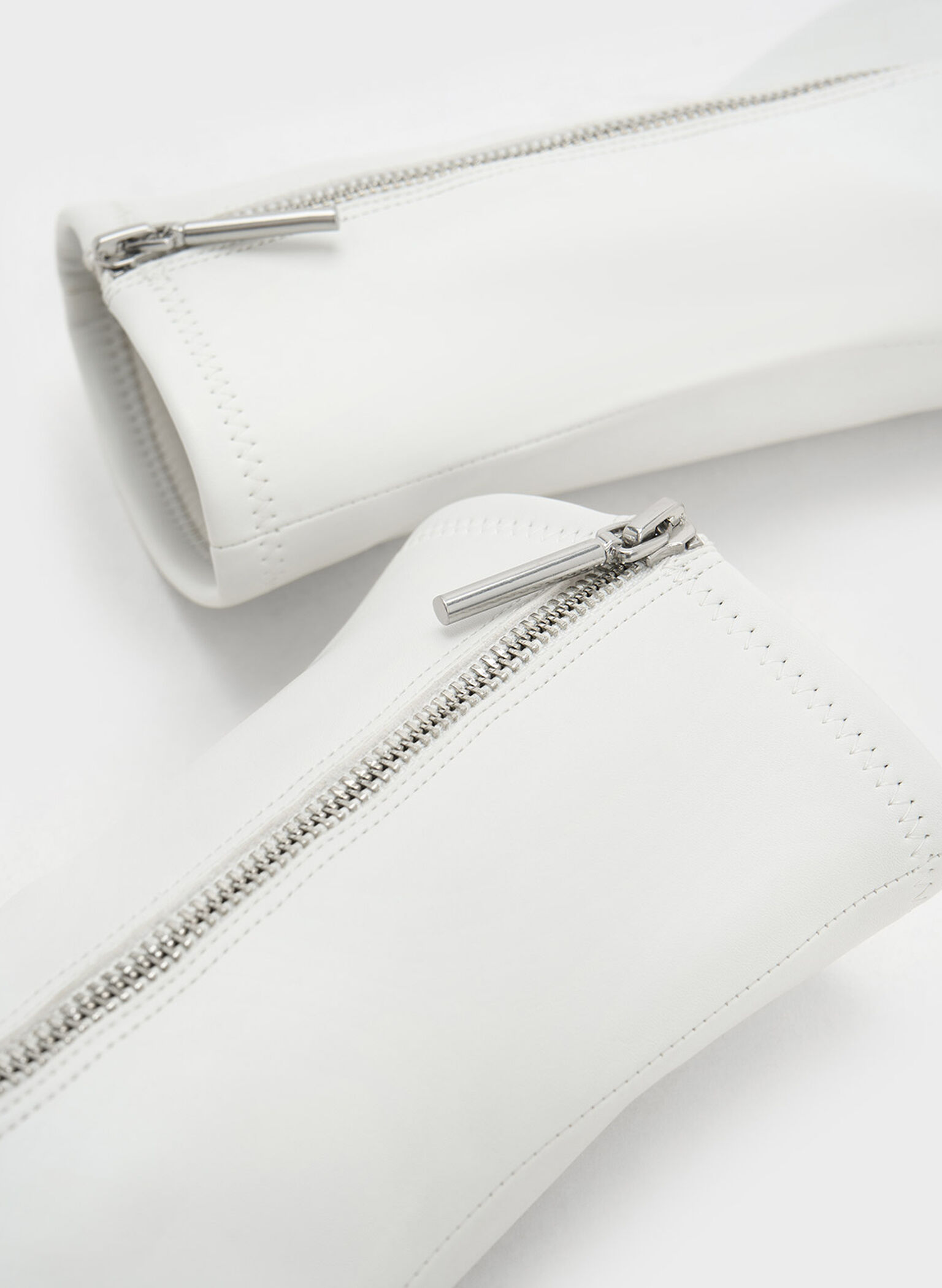Pixie Platform Ankle Boots, White, hi-res